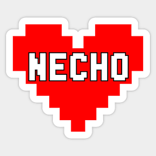 Necho, I Love, I Heart Sticker